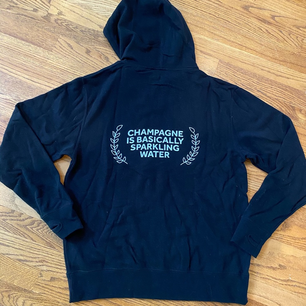 Champagne zip hoodie sweatshirt